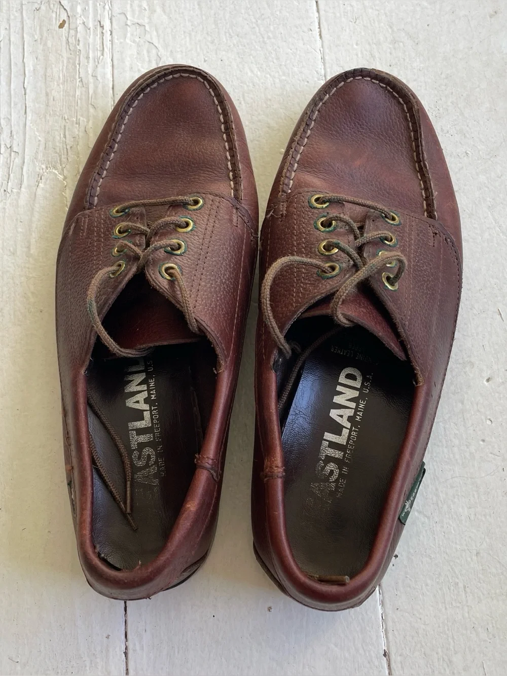 Eastland Falmouth four eyelet camp moc leather shoes